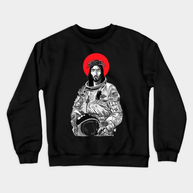 Astro-Jesus Crewneck Sweatshirt by maxsax